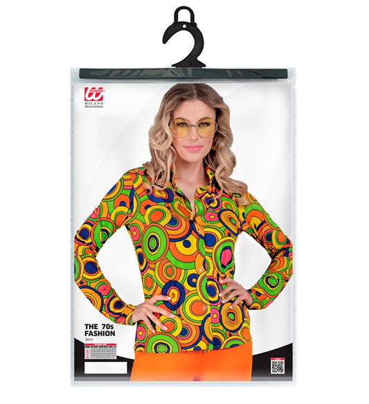 The 70S Groovy Style - Yellow Circles Shirt