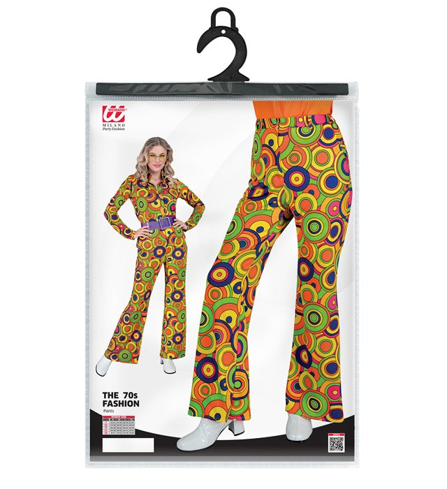 The 70S Groovy Style - Yellow Circles Pants