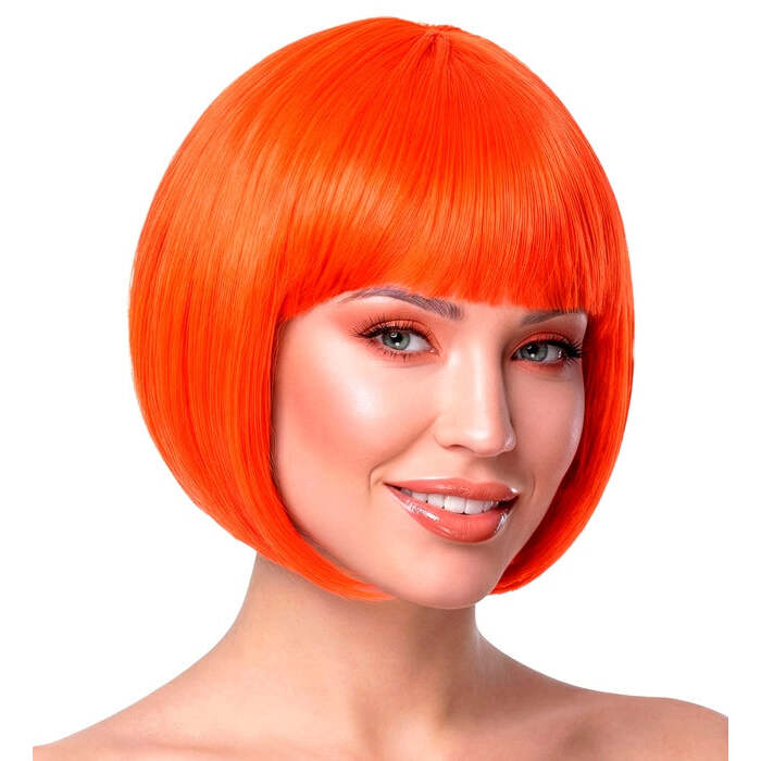 Orange Chanel Wig In Polybag