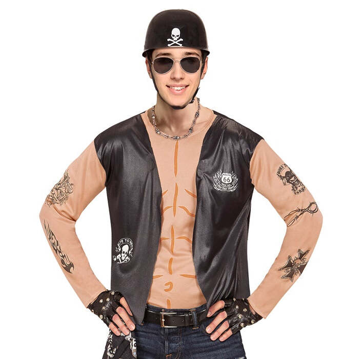 Biker Shirt With Vest