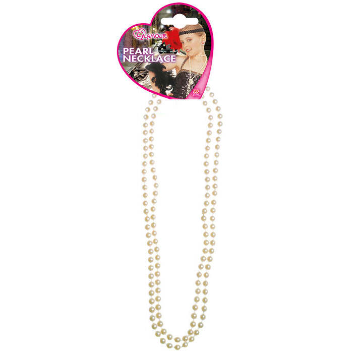 White Glamour Pearl Necklace 57 Cm