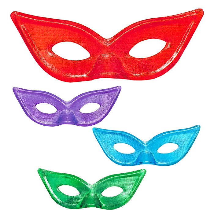 Papillon Eyemask 4 Colors Ass.: Metallic Red, Green, Blue, Lilac
