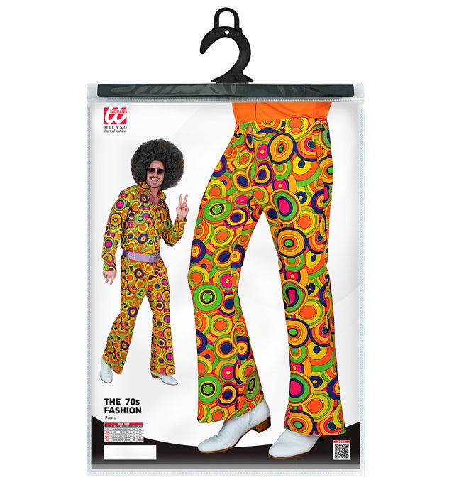The 70S Groovy Style - Yellow Circles Pants