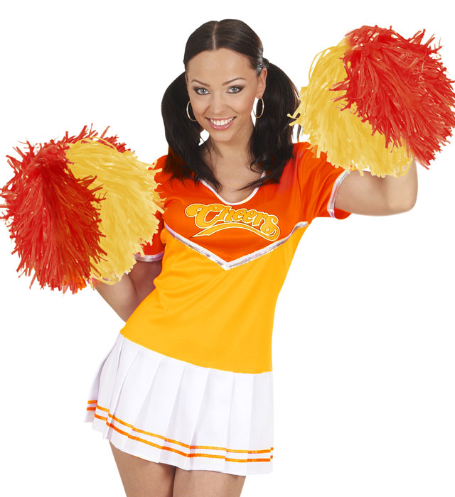 Yellow-Red Pom Pom