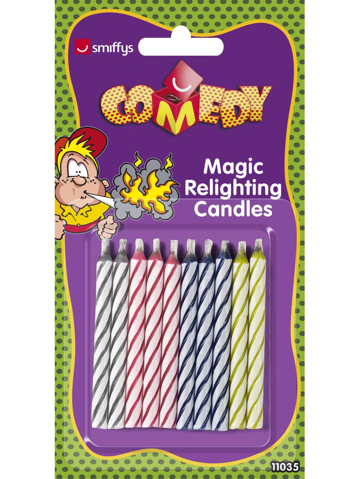 Magic Relighting Candles 10 off Pack Party Accessory