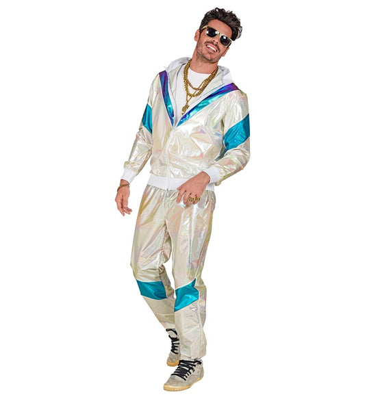80'S Holographic Shell Suit Jacket, Pants