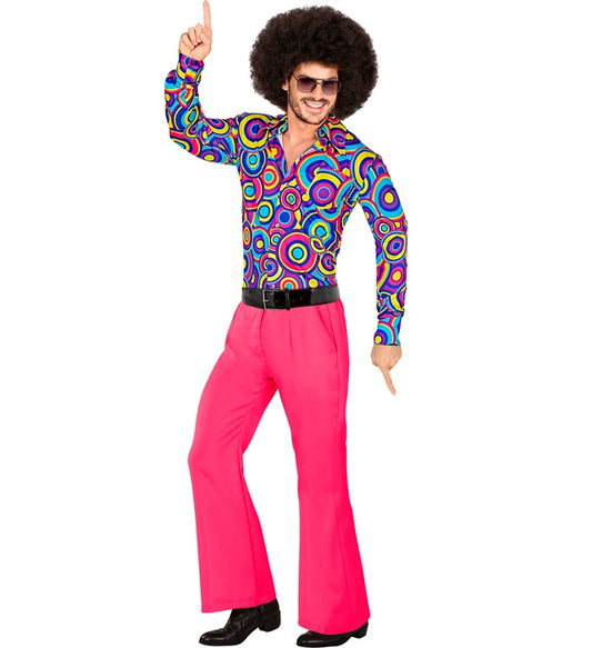 The 70S Groovy Style - Hot Pink Pants