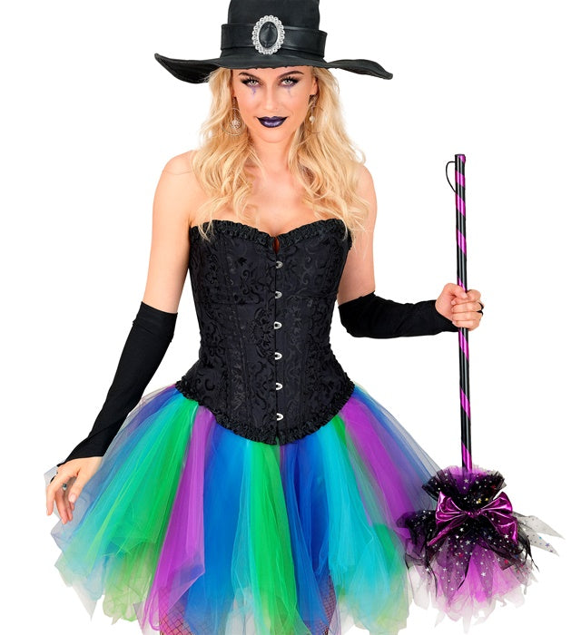 Broom Witch Purple 85 Cm