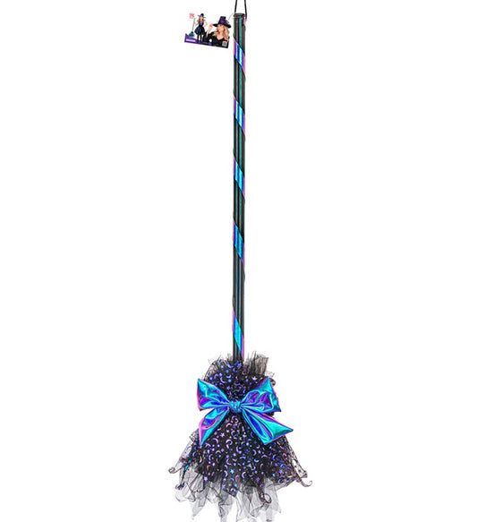 Broom Witch Blue 85 Cm