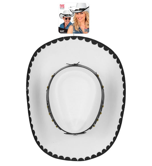 Hat Cowboy Bull Felt White