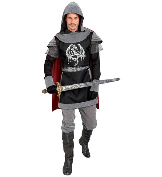 Dark Knight Hooded Coat With Cape