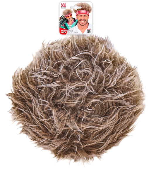 Headband With Plush Hair The 80S