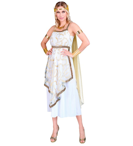 Greek Goddess Toga Dress, Bracelets, Laurel Wreath