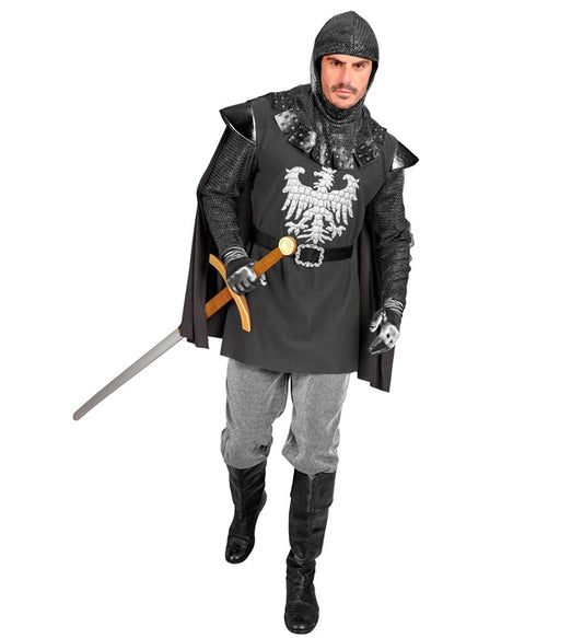 Knight Coat With Cape, Belt, Hood
