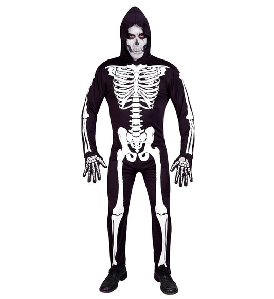 Skeleton Hooded Jumpsuit