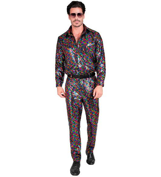 Party Fashion Pants Multicolor Sequin Pants