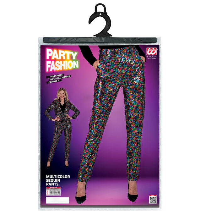 Party Fashion Pants Multicolor Sequin Pants