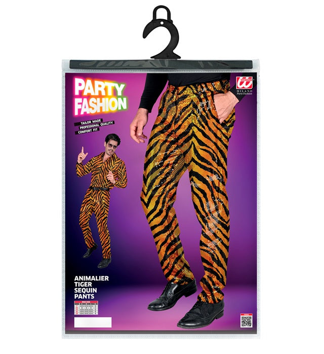 Party Fashion Pants Animalier Tiger Sequin Pants