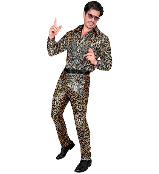 Party Fashion Pants Animalier Leopard Sequin Pants