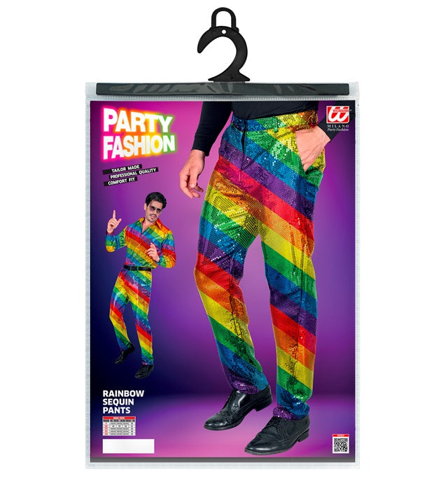 Party Fashion Pants Rainbow Sequin Pants