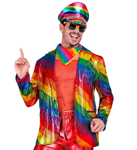 Party Fashion Jacket Rainbow Sequin Jacket