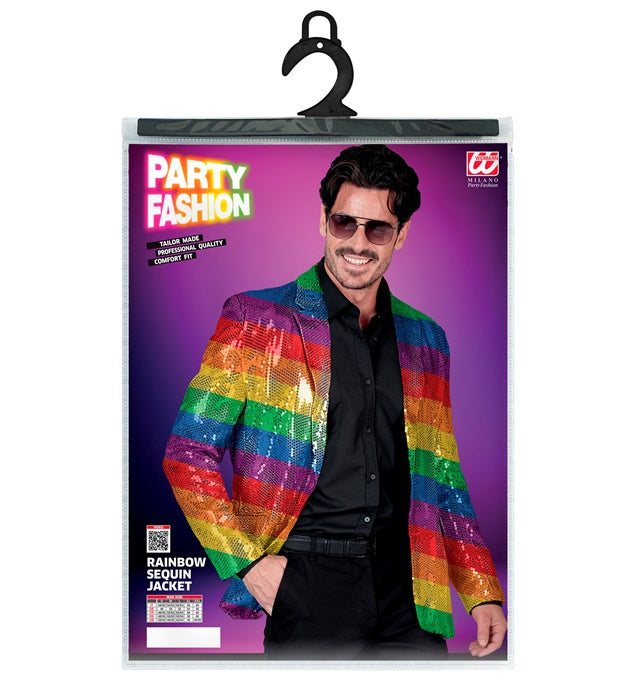 Party Fashion Jacket Rainbow Sequin Jacket