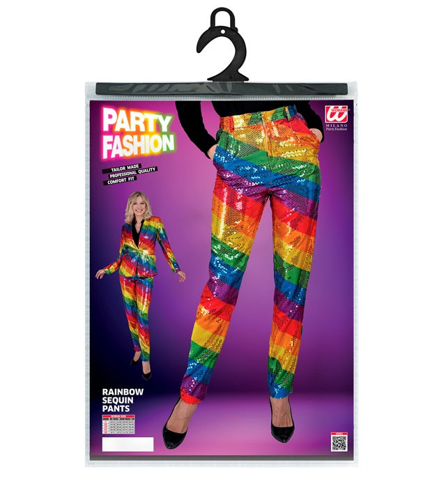 Party Fashion Pants Rainbow Sequin Pants