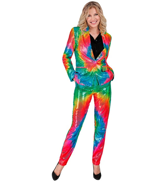 Party Fashion Pants Tie Dye Sequin Pants