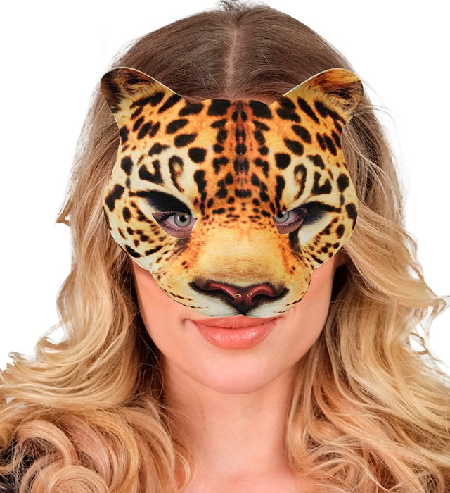 Chinless Leopard Mask In Fabric