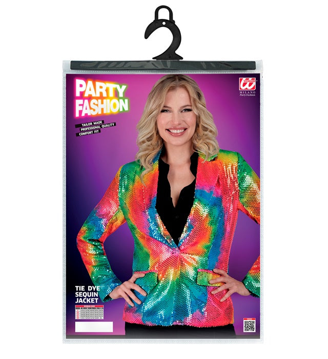 Party Fashion Jacket Tie Dye Sequin Jacket