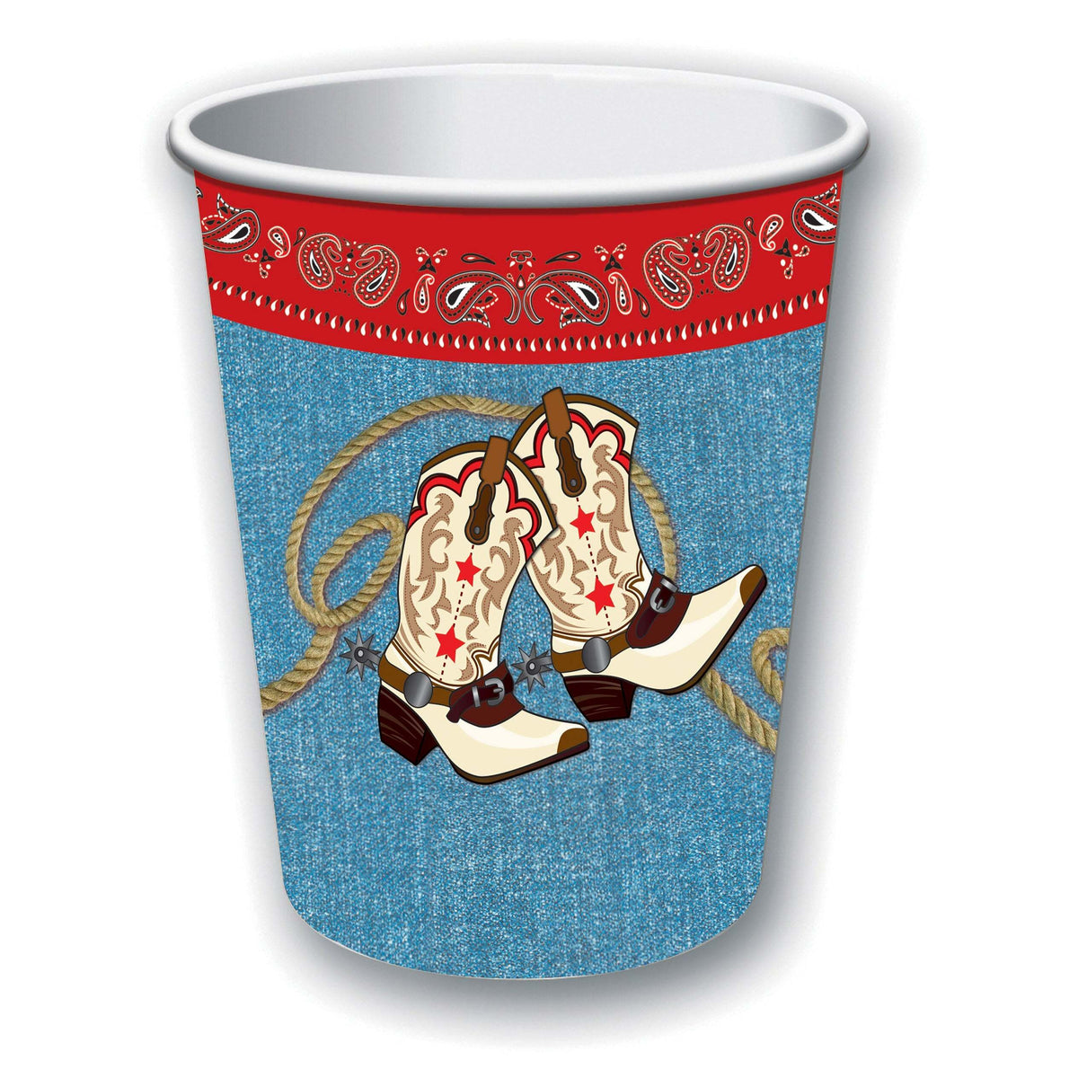 Way Out West 9oz Cup8pcs Multi Party Goods Unisex 1