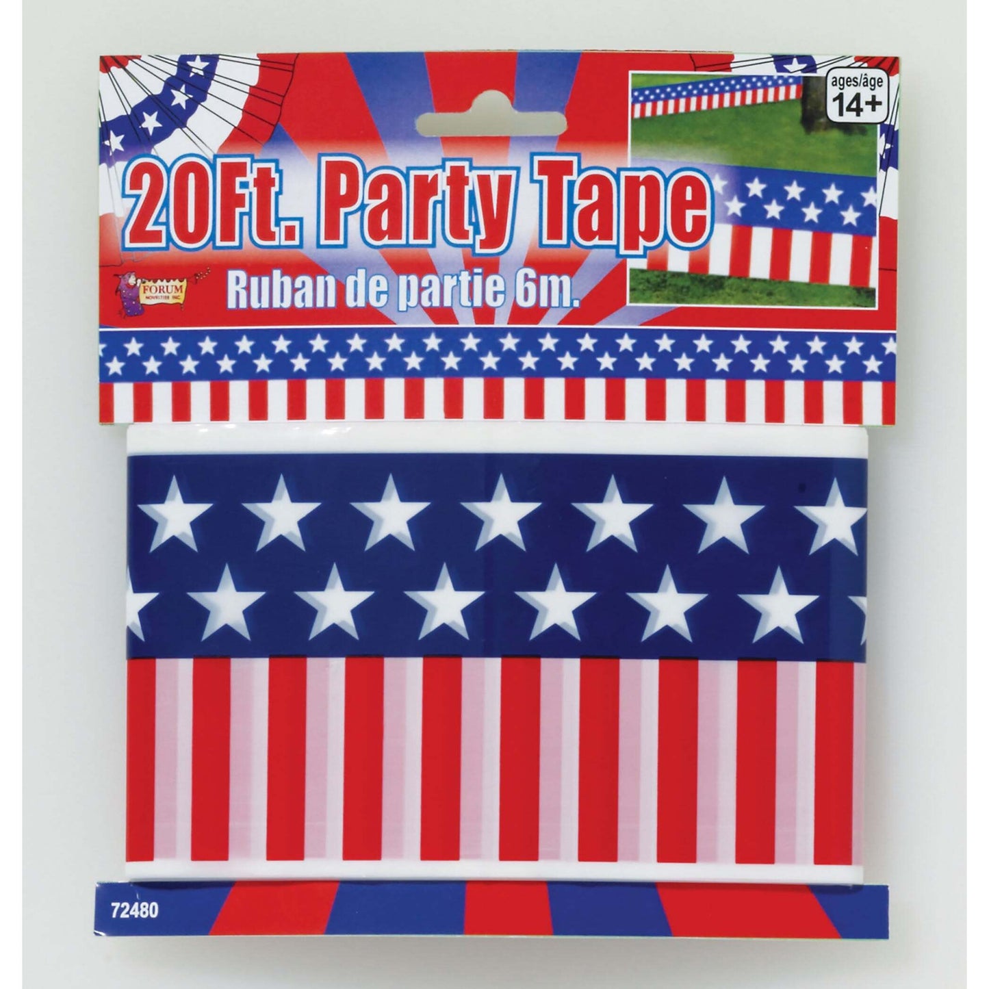 Usa 20' Party Tape Red White Blue Goods Unisex 1