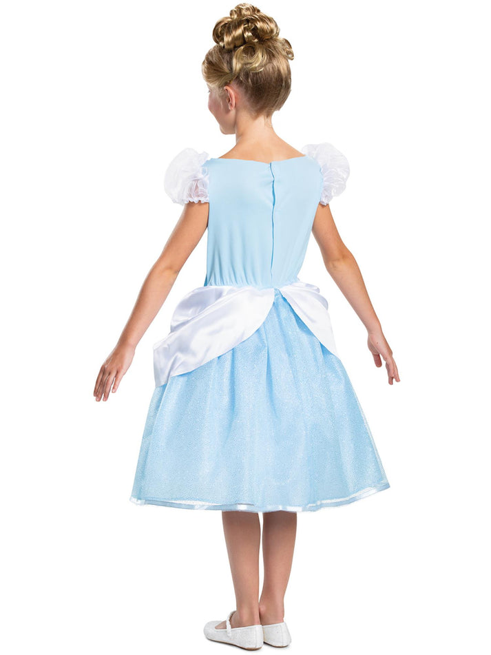 Disney Cinderella Costume Child Blue Dress with Character Cameo