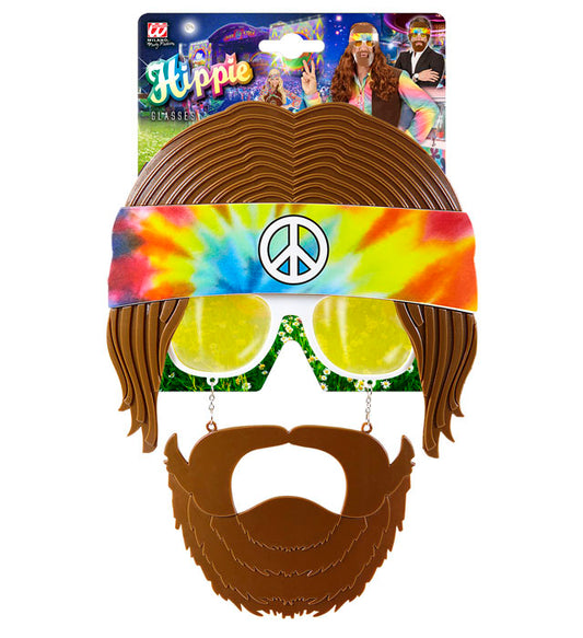 Hippie Glasses With Beard