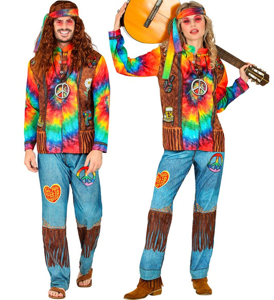 Hippie Fast Costume Jacket, Pants, Headband