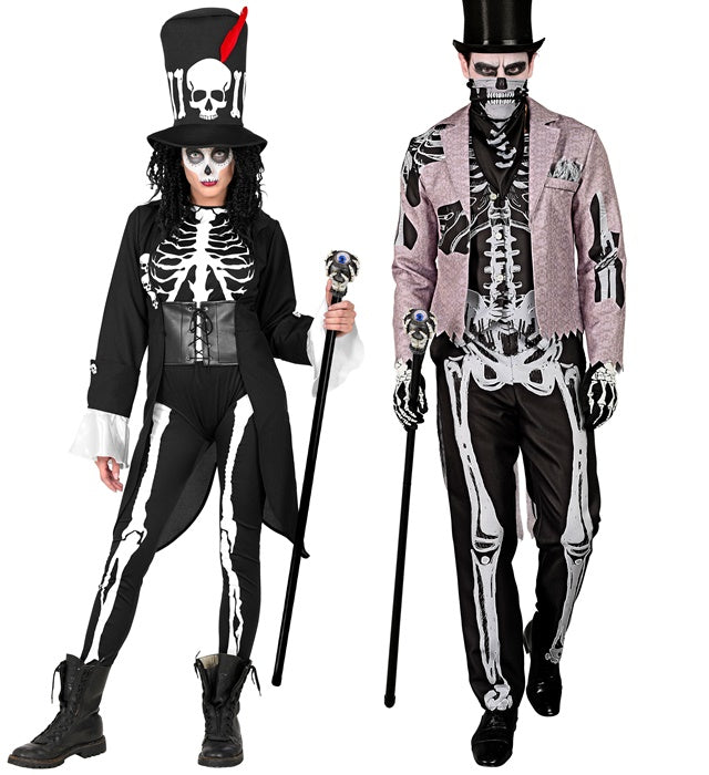 Collapsible Skeleton Cane With Floating Eye 110 Cm