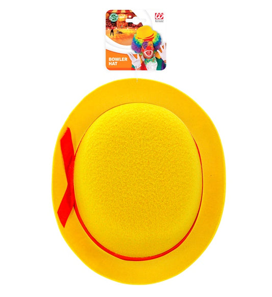 Yellow Bowler Hat Felt