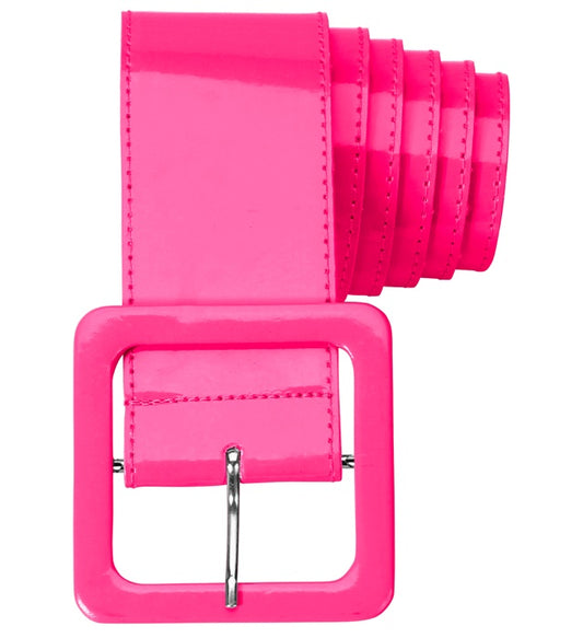 Neon Pink Vinyl Belt