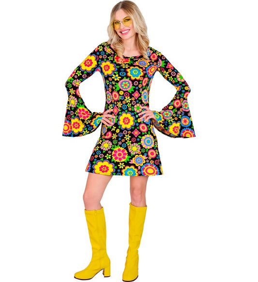 The 60S Fashion - Colorful Flowers Dress