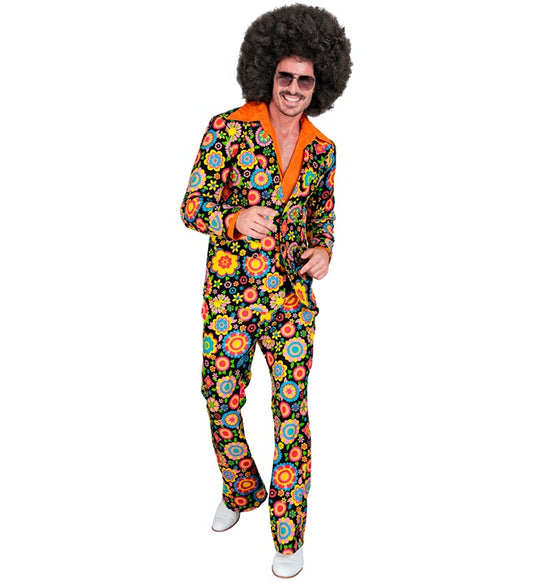 The 60S Fashion - Colorful Flowers Jacket, Pants