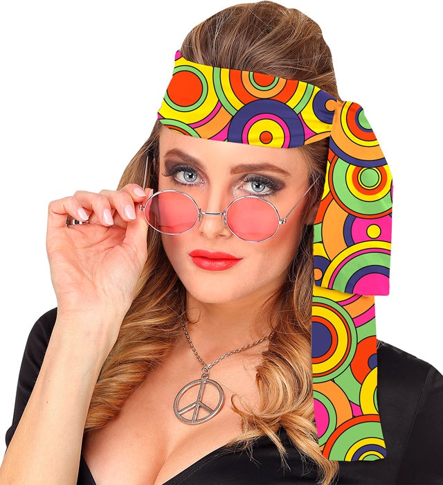 The 70S Groovy Style - Yellow Circles Headband