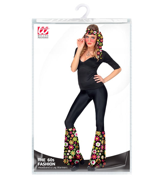 The 60S Fashion - Flowers Headband & Leg Warmers