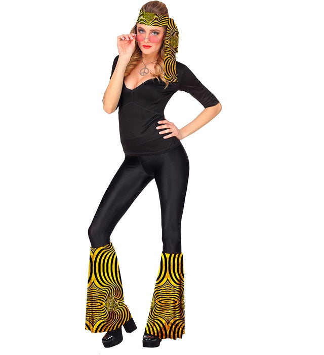 The 70S Disco Style - Golden Waves Headband & Leg Warmers