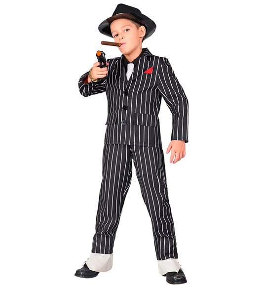 Gangster Jacket, Shirt With Tie, Pants