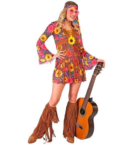 Hippie Dress, Headband, Boot Covers