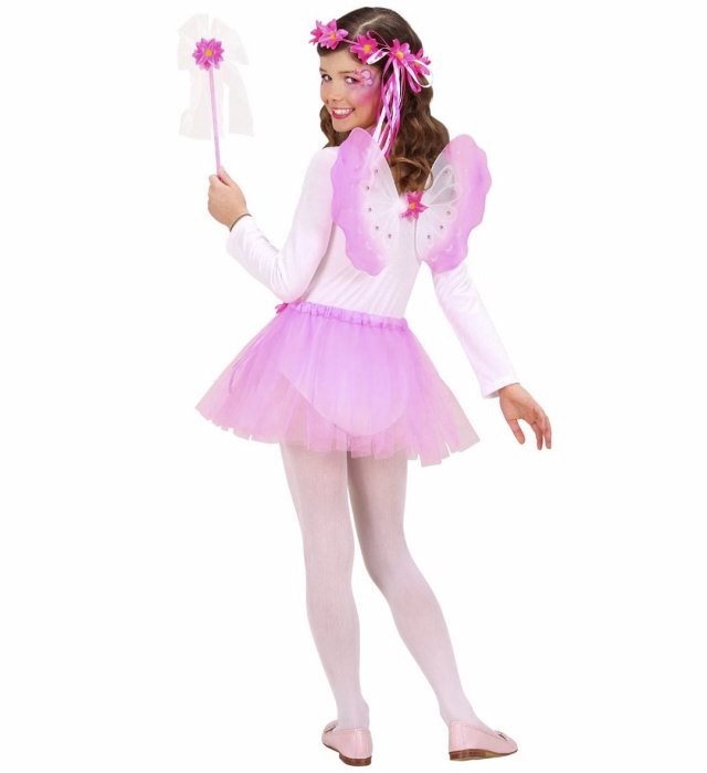 Flower Fairy Dress-Up Set Tutu, Wings, Headpiece, Wand