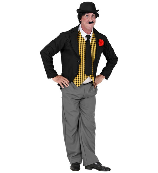 Charlie Tailcoat With Flower Brooch, Mock Shirt With Vest, Pants, Tie