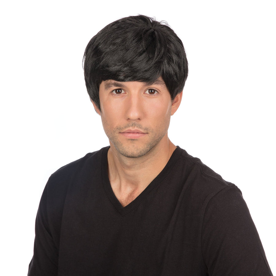 1960s Black Wig for Men_1