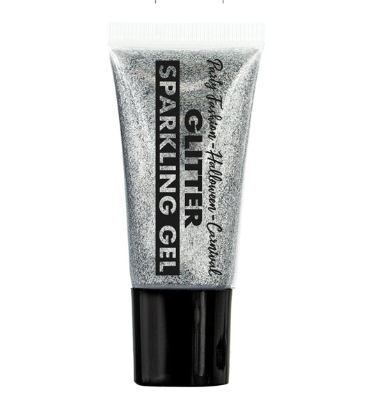 Shimmering Gel In Dispenser Tube - Silver - 25 Ml