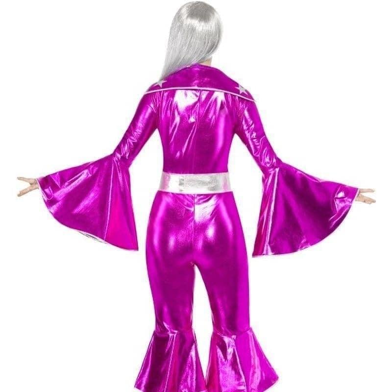 1970s Dancing Dream Costume Adult Pink Jumpsuit_2